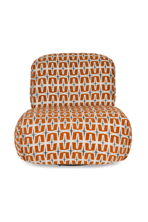 Printed Fabric Lounge Chair | Bold Monkey Ritz | Oroa.com