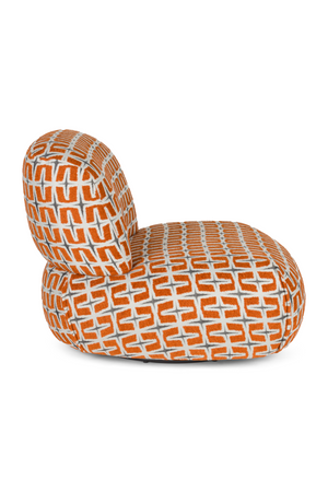 Printed Fabric Lounge Chair | Bold Monkey Ritz