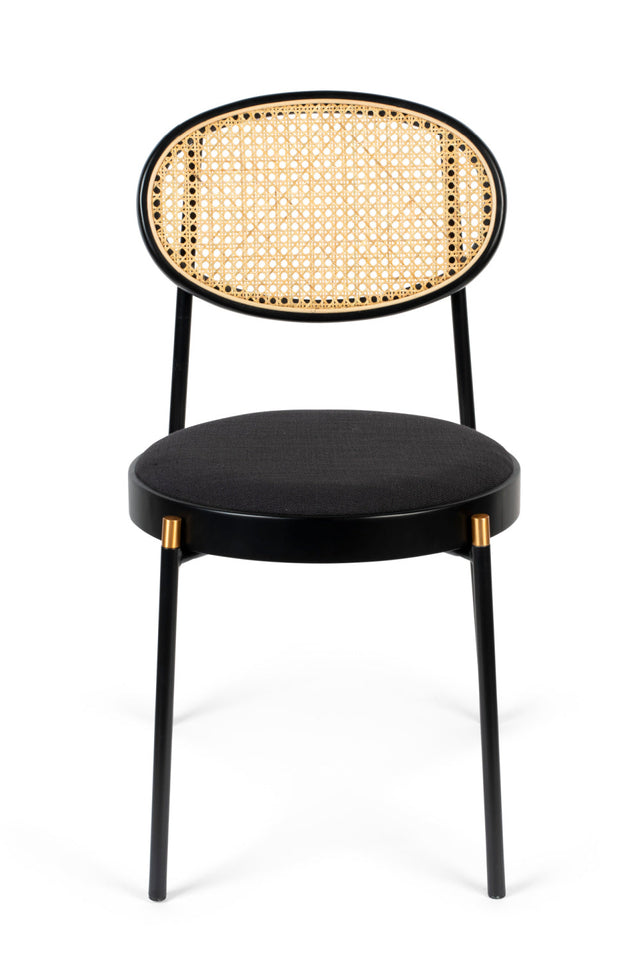 Rattan Back Dining Chairs (2) | Bold Monkey Don't Stop | OROA.com