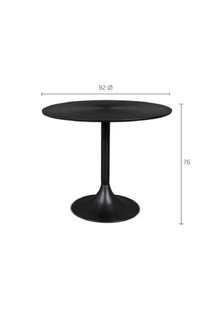 Gold Round Dining Table | Bold Monkey Hypnotising | OROA.com