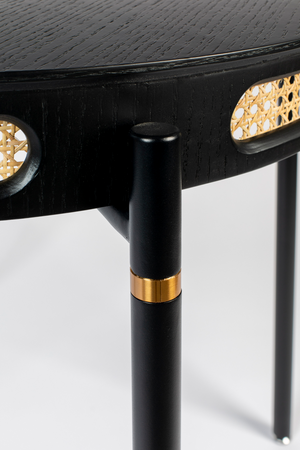 Rattan Boarder Dining Table | Bold Monkey Don't Stop The Webbing | Oroa.com