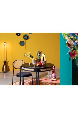 Rattan Boarder Dining Table | Bold Monkey Don't Stop The Webbing | Oroa.com