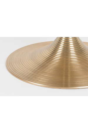 Gold Round Pedestal Coffee Table | Bold Monkey Hypnotising | OROA.com