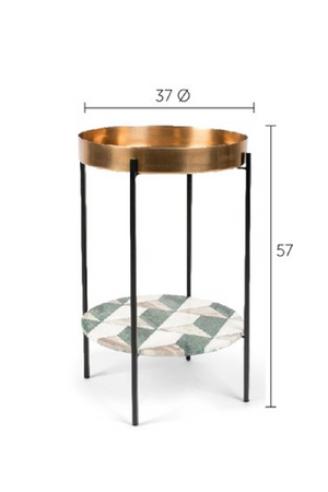 Tray Top End Table | Bold Monkey Another Marble | OROA.com