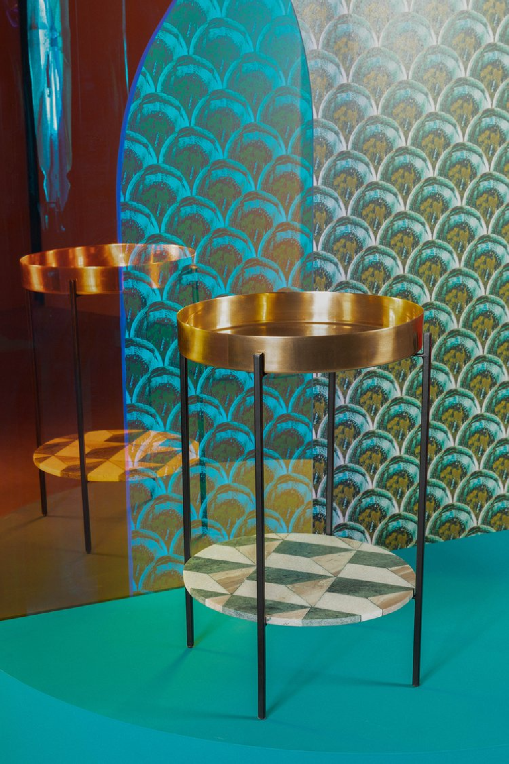 Tray Top End Table | Bold Monkey Another Marble | OROA.com