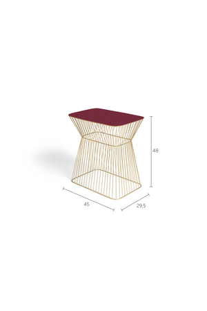 Modern Glam Side Table | Bold Monkey No Offence | OROA.com