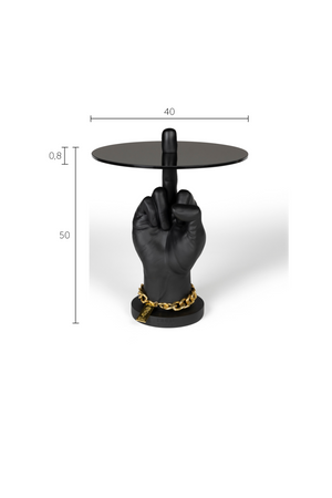 Retro Art Side Table | Bold Monkey Fother Mucker | OROA.com