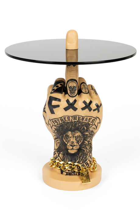 Retro Art Side Table | Bold Monkey Fother Mucker | OROA.com