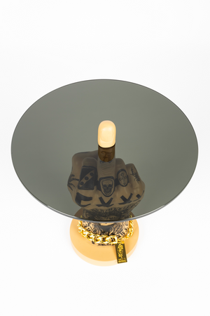 Retro Art Side Table | Bold Monkey Fother Mucker | OROA.com