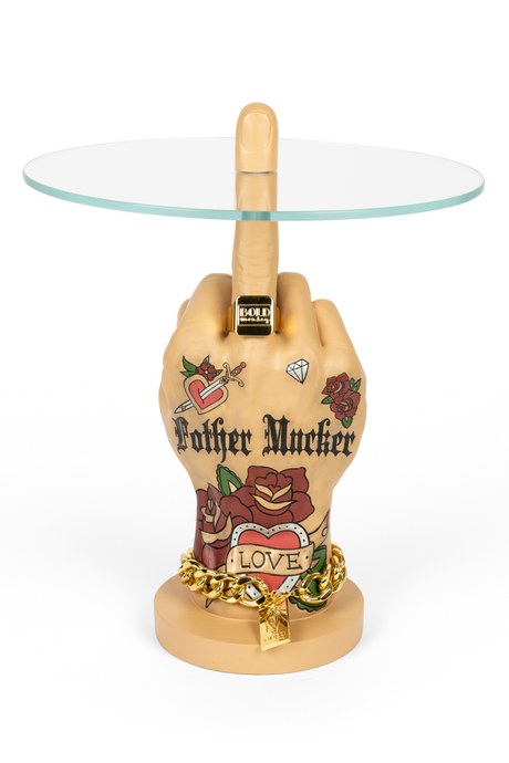 Retro Art Side Table | Bold Monkey Fother Mucker | OROA.com