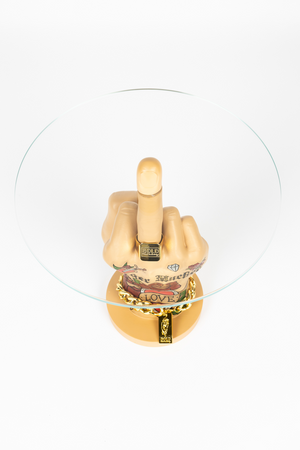 Retro Art Side Table | Bold Monkey Fother Mucker | OROA.com