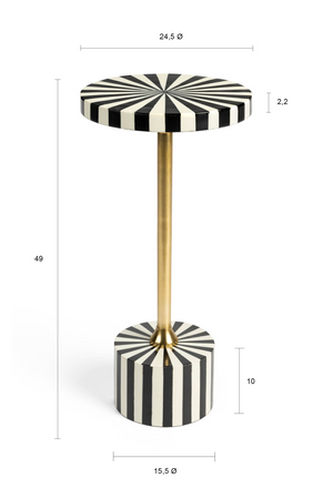 Modern Retro Side Table | Bold Monkey Strike Lucky | OROA.com