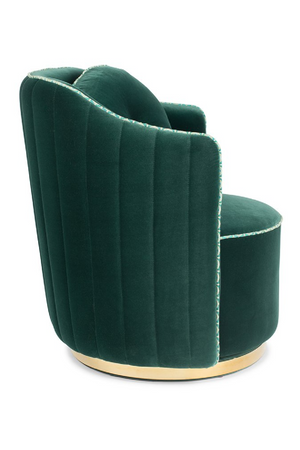 Velvet Swivel Lounge Chair | Bold Monkey Sassy Granny | Oroa.com
