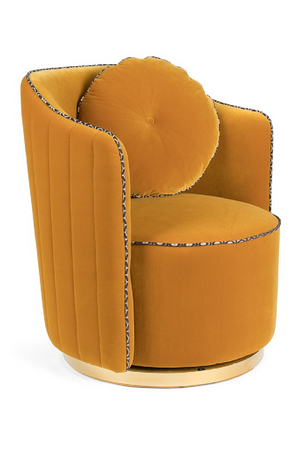 Velvet Swivel Lounge Chair | Bold Monkey Sassy Granny | Oroa.com