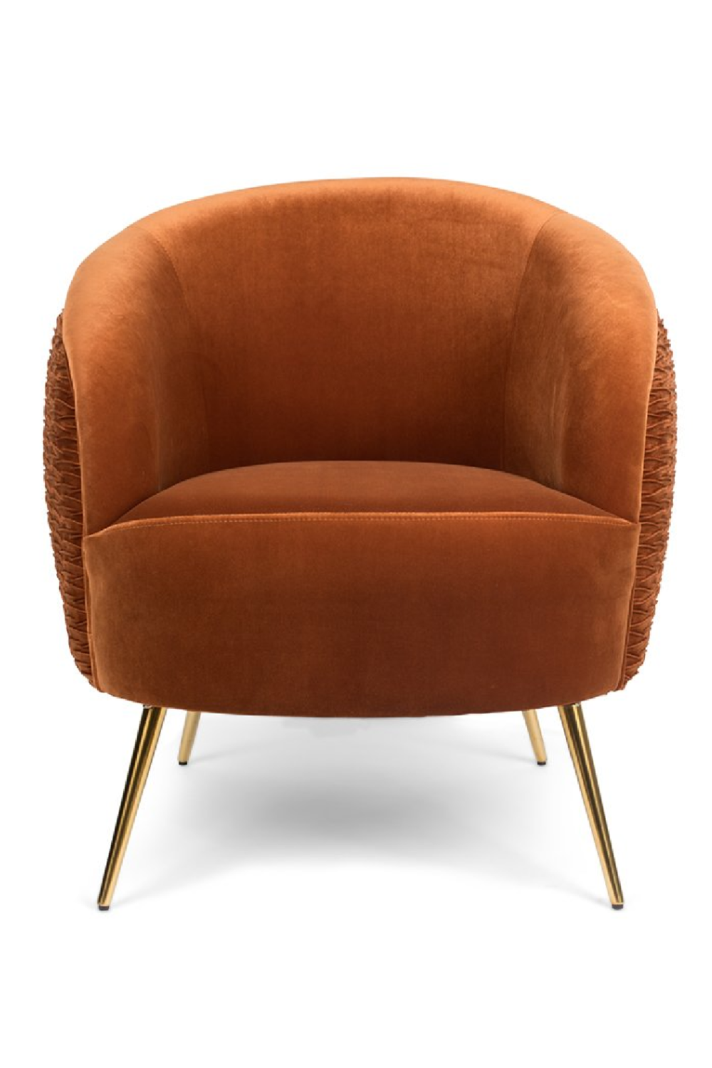 Wrinkled Velvet Lounge Chair | Bold Monkey So Curvy | Oroa.com