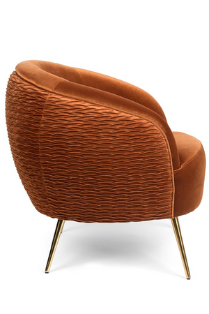 Wrinkled Velvet Lounge Chair | Bold Monkey So Curvy | Oroa.com