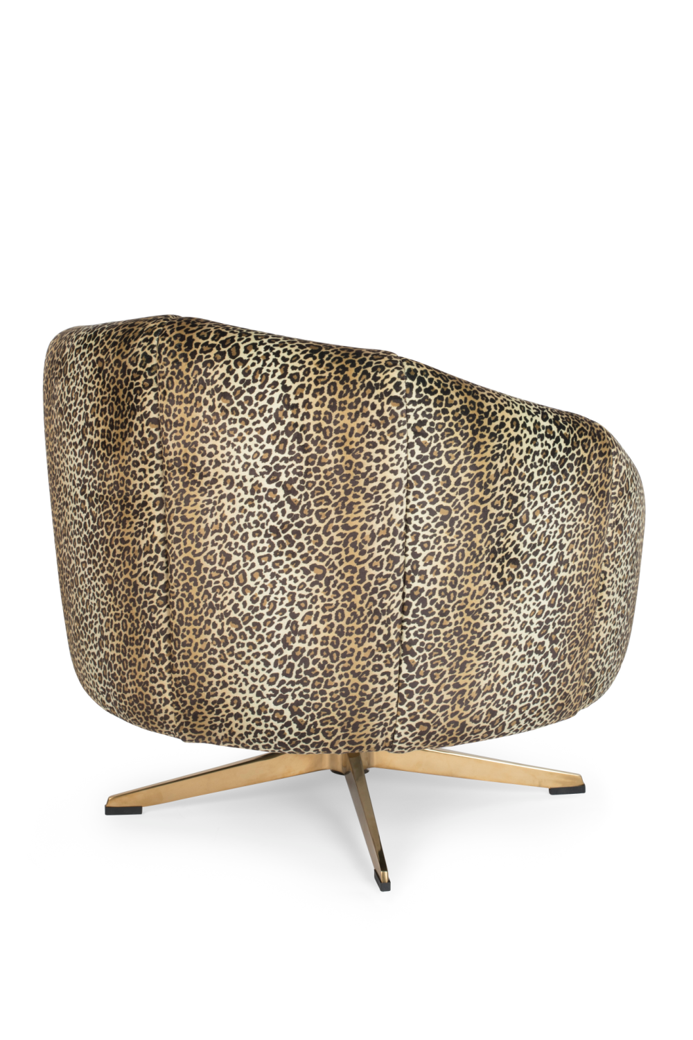 Animal Skin Swivel Lounge Chair | Bold Monkey Where The Sun Doesn't Shine | OROA.com