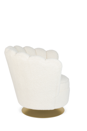 Modern Scalloped Lounge Chair | Bold Monkey | OROA.com