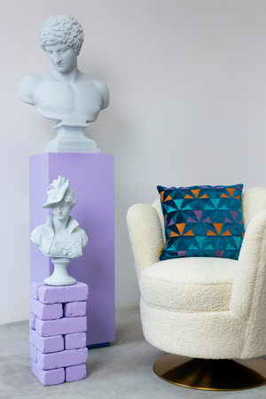 Modern Scalloped Lounge Chair | Bold Monkey | OROA.com