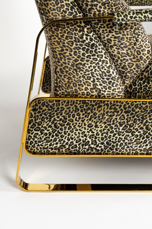 Panther Patterned Recliner Chair | Bold Monkey Relax Like Chandler | OROA.com