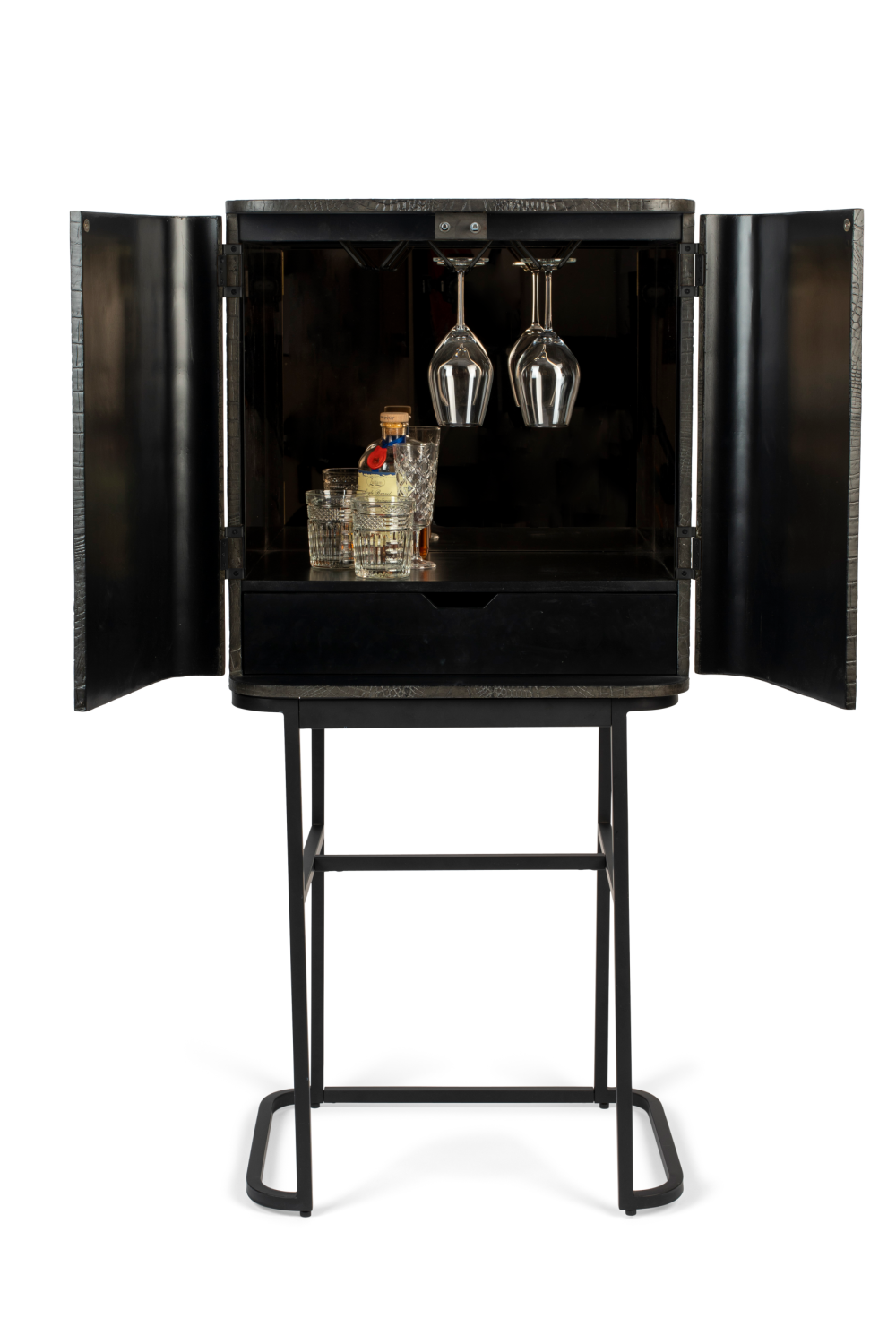 2-Door Mirrored Wine Cabinet | Bold Monkey Ava Morgana | Oroa.com