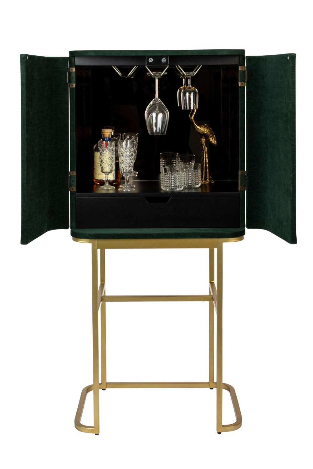 2-Door Mirrored Wine Cabinet | Bold Monkey Ava Morgana | Oroa.com