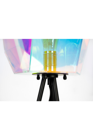 Holographic Shade Floor Lamp | Bold Monkey Diamond Dear | OROA.com