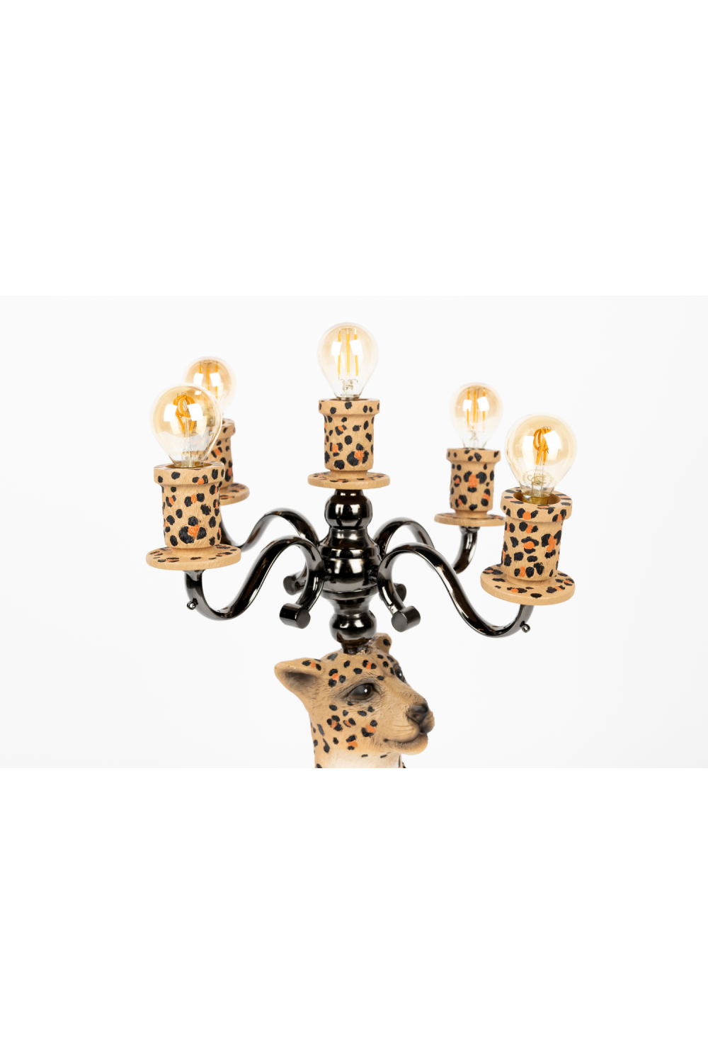 Art Deco Floor Lamp | Bold Monkey Proudly Crowned Panther | OROA.com