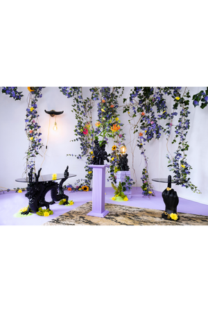 Black Sculptural Table Lamp | Bold Monkey Dragonized Bastard | OROA.com