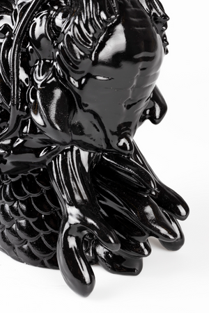 Black Sculptural Table Lamp | Bold Monkey Dragonized Bastard | OROA.com