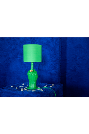 Green Statement Table Lamp | Bold Monkey "What If" | OROA.com