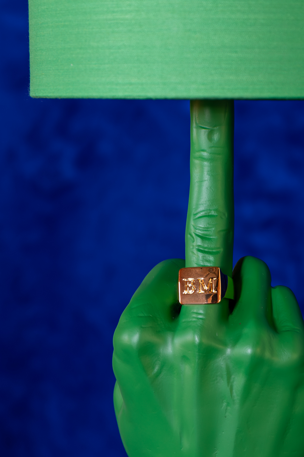 Green Statement Table Lamp | Bold Monkey "What If" | OROA.com