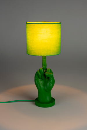 Green Statement Table Lamp | Bold Monkey "What If" | OROA.com