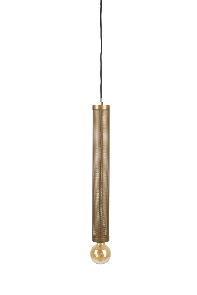 Gold Tubular Pendant Lamp | Bold Monkey Sweet Mesh | OROA.com