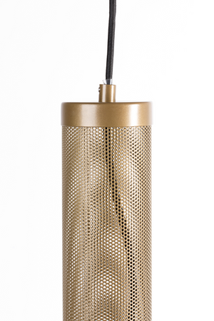 Gold Tubular Pendant Lamp | Bold Monkey Sweet Mesh | OROA.com