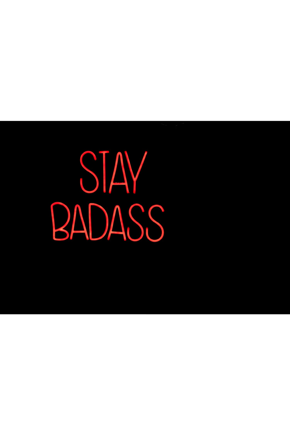 LED red neon sign | Bold Monkey Badass Non Social | OROA.com