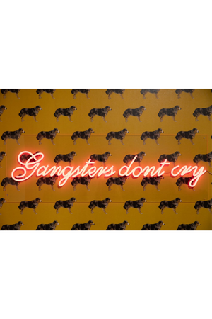 LED neon sign | Bold Monkey Gangsters Non Social | OROA.com