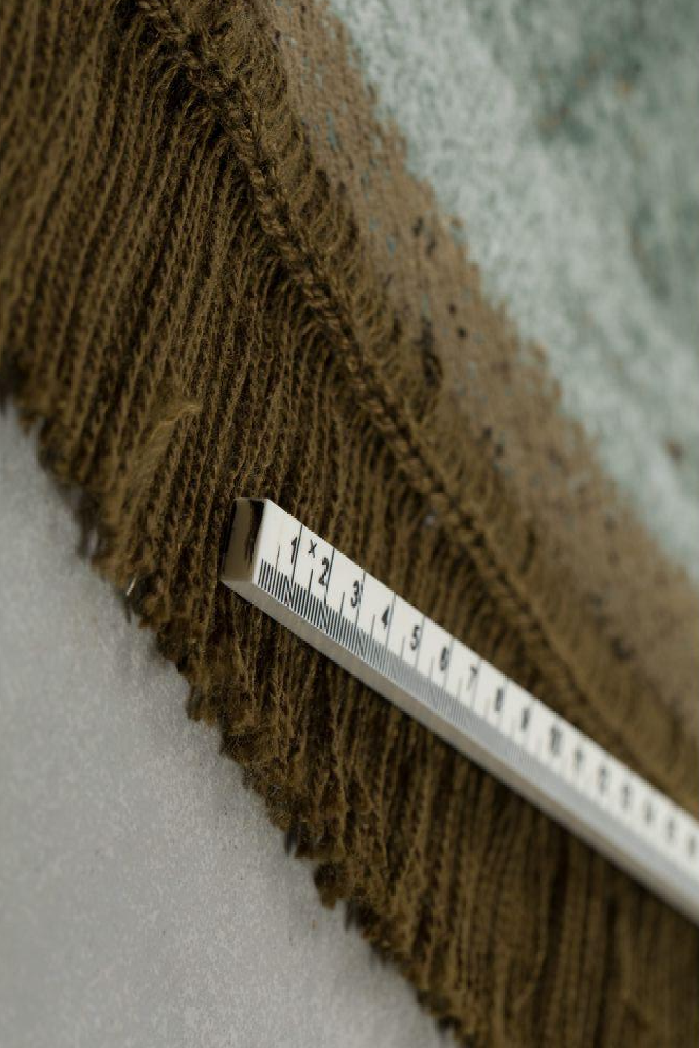 Round Khaki-Green Fringe Area Rug 70" | Bold Monkey Rocky | OROA.com