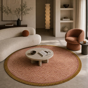   Pink Round Carpet | Oroa.com