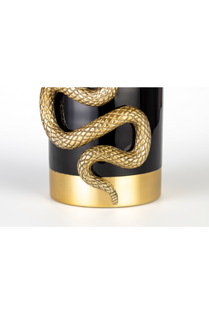 Aluminum Cylindrical Modern Vase M | Bold Monkey Never Hurt A Snake | OROA.com