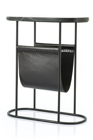 Black Magazine Rack End Table | By-Boo Daily | OROA.com
