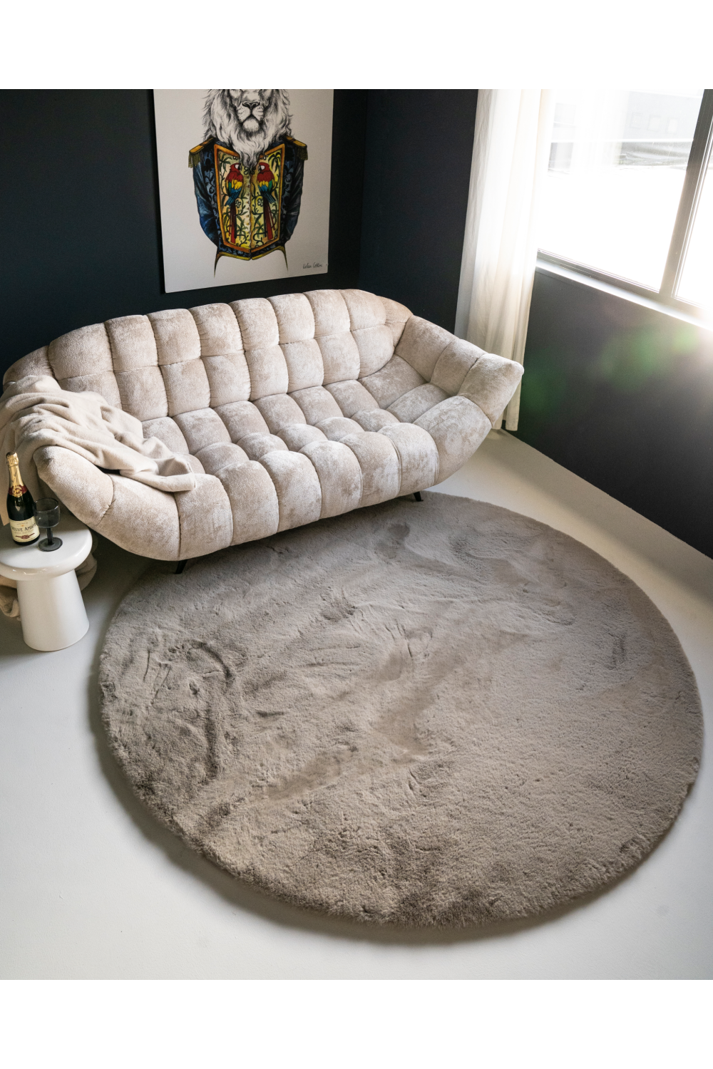 Modern Round Carpet 6'5" | By-Boo Zena | OROA.com
