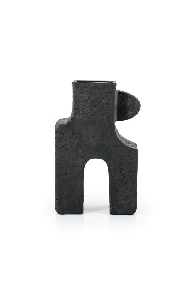 Black Contemporary Vase | By-Boo Tribe | OROA.com