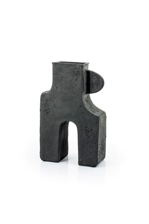Black Contemporary Vase | By-Boo Tribe | OROA.com