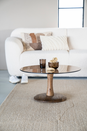 Round Pedestal Coffee Table L | By-Boo Boogie | OROA.com