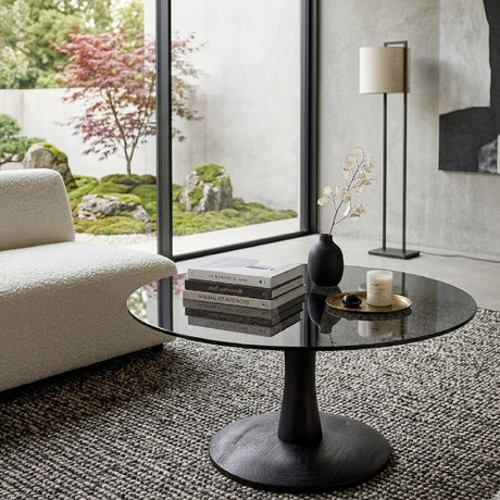   Round Pedestal Coffee Table L | Oroa.com