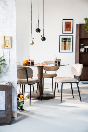 Round Pedestal Dining Table | By-Boo Boogie | OROA.com