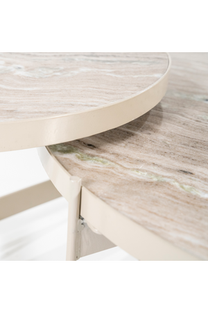 White Modern Coffee Table Set (2) | By-Boo Sib | OROA.com