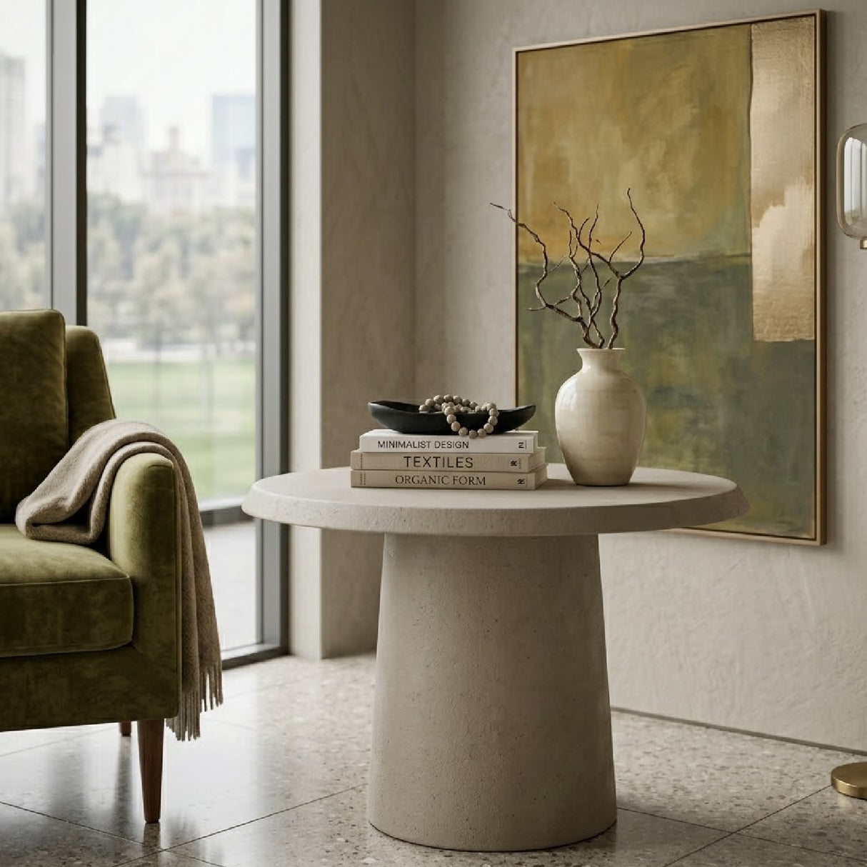   White Aluminum Side Table | Oroa.com