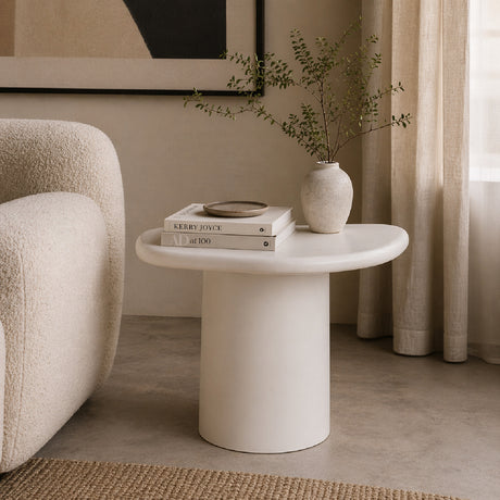   White Organic Side Table | Oroa.com